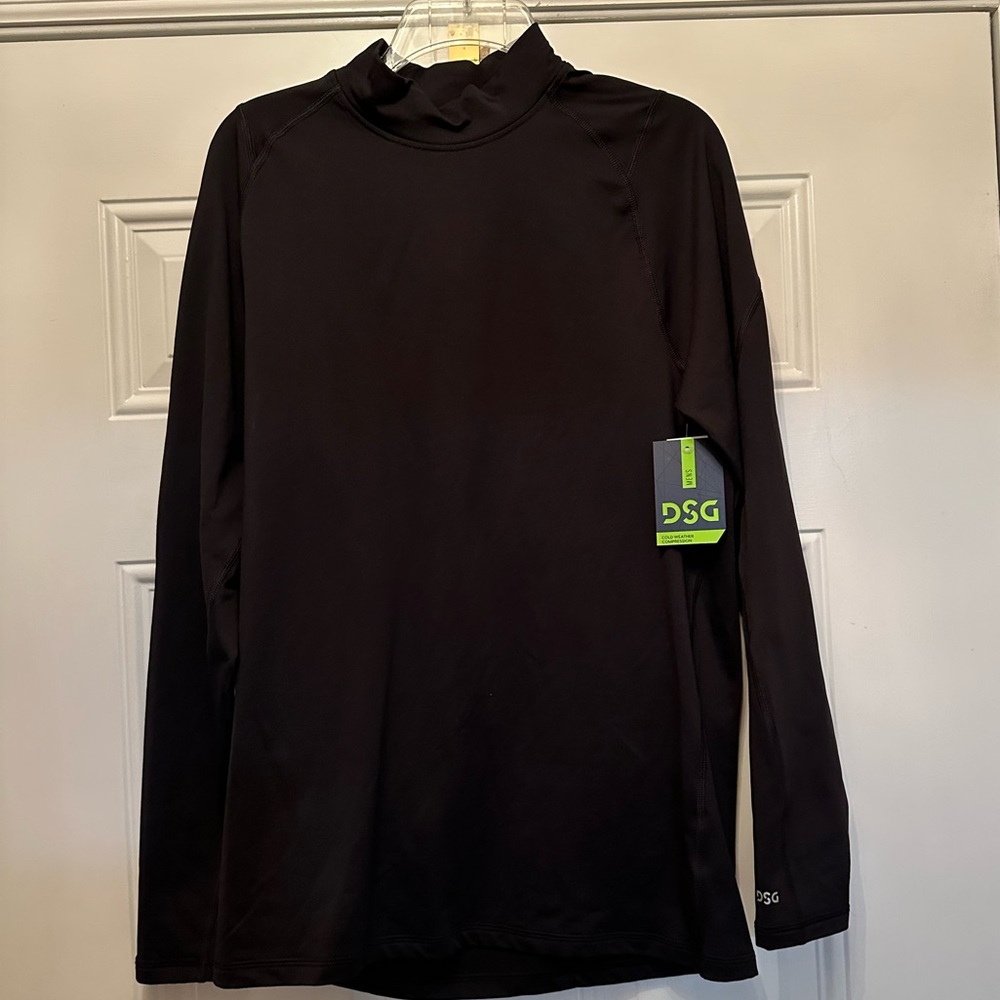 NWT DSG black men’s cold weather compression long sleeve turtleneck size large